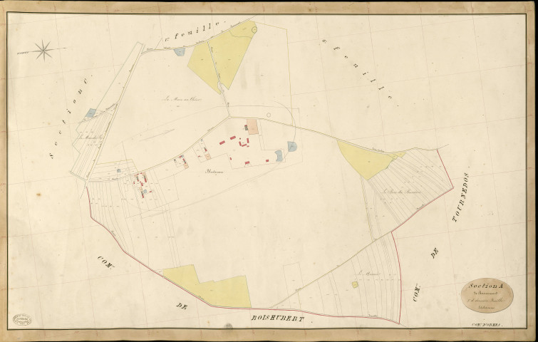 Ormes. Section A _ de Boisnormand _ 3e et dernière Feuille