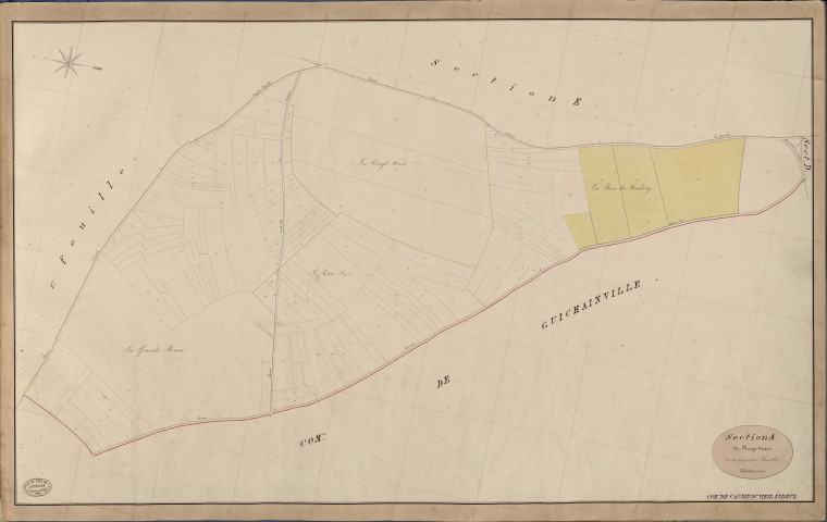 Saint-Aubin-du-Vieil-Evreux. Section A _ de Rouge Mare _ 2e et dernière Feuille
