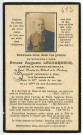 Saint-Vincent-du-Boulay. Souvenez-vous dans vos prières de Monsieur l'Abbé Ernest Auguste Lechardeur, curé de St-Vincent-du-Boulay, de Saint-Martin-du-Tilleul et de Malouy rappelé subitement à dieu, le 6 novembre 1913, dans la 55ème année de son âge et la 28ème de son sacerdoce.