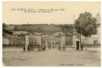 Evreux-Ville. Entrée du Quartier Tilly (7e Régiment de Chasseurs).