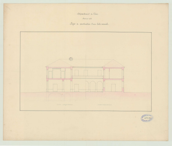 Evreux _"Projet de construction d'une Ecole Normale".