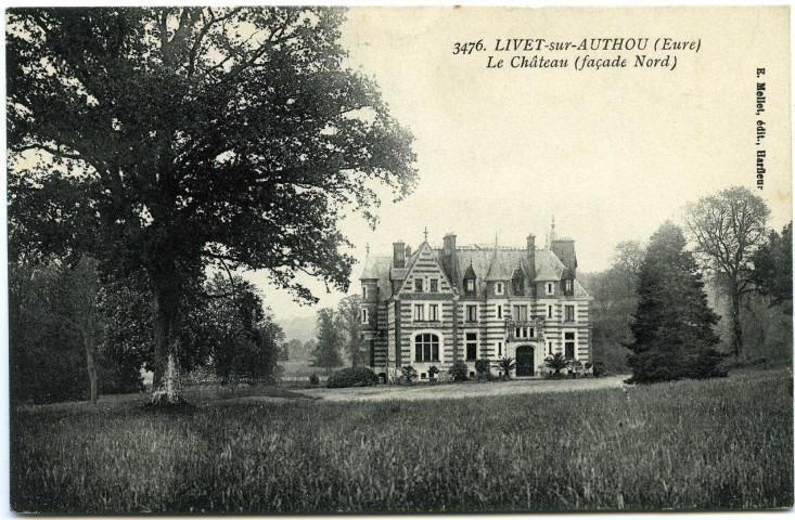 Livet-sur-Authou. Le Château (façade Nord).