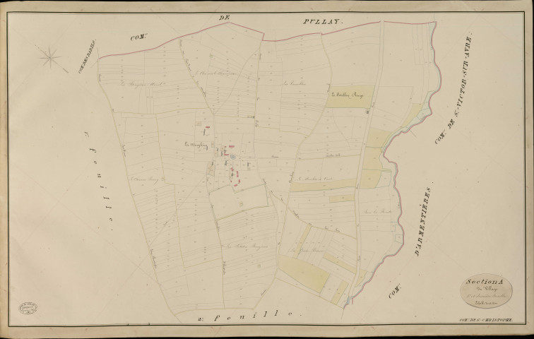 Saint-Christophe-sur-Avre. Section A _ du Village _ 3e et dernière Feuille