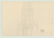 Evreux _Cathédrale. Projet de restauration de la flèche.