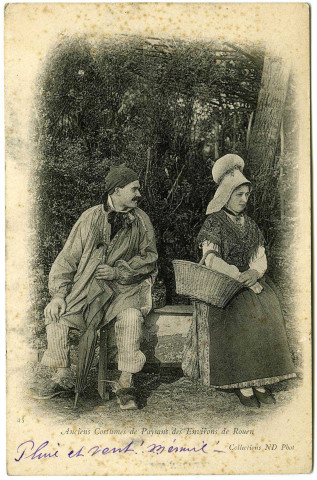 Seine-Maritime. Anciens Costumes de Paysans des Environs de Rouen.
