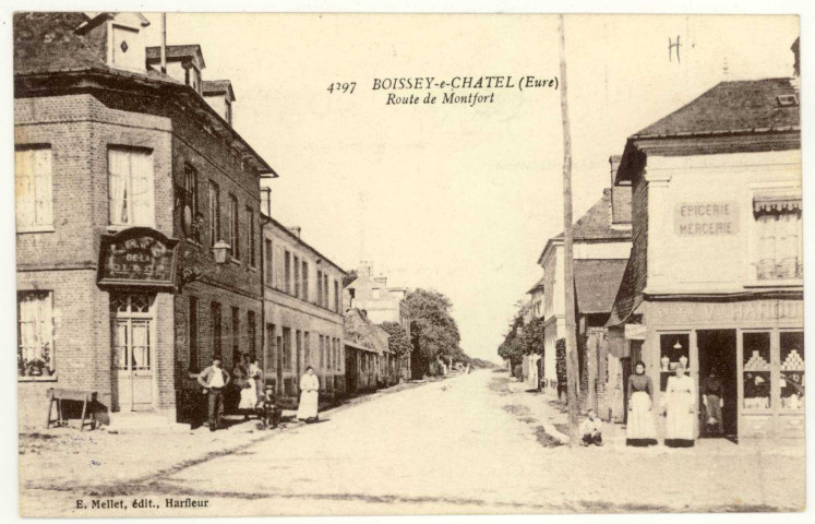 Boissey-le-Châtel. Route de Montfort.