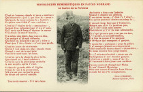 Divers. Monologue humoristiques en patois normand. - Le Custos de la Paroisse.