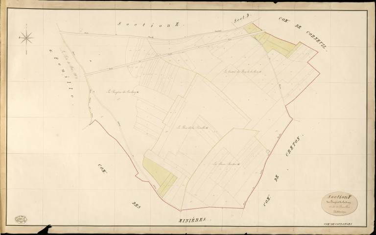 Coulonges. Section F _ des Bruyères du Coudray _ 1re de 2 Feuilles