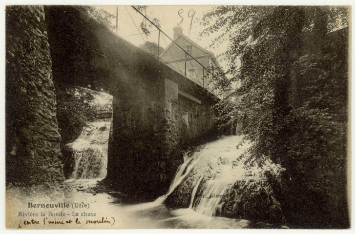 Bernouville. Rivière la Bonde- La Chute.