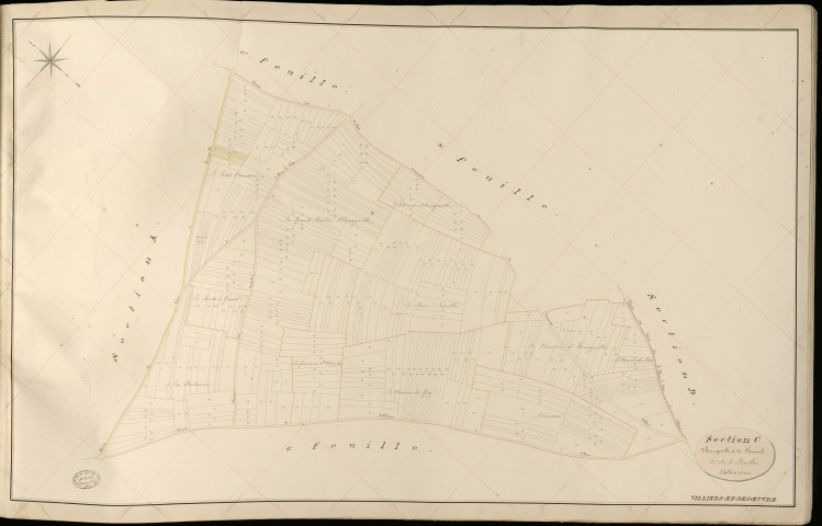 Villiers-en-Désœuvre. Section C _ d'Heurgeville et de Channel _ 4e de 5 feuilles