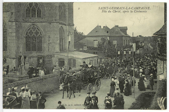 Saint-Germain-la-Campagne. La Fête du Christ, après la Cérémonie.
