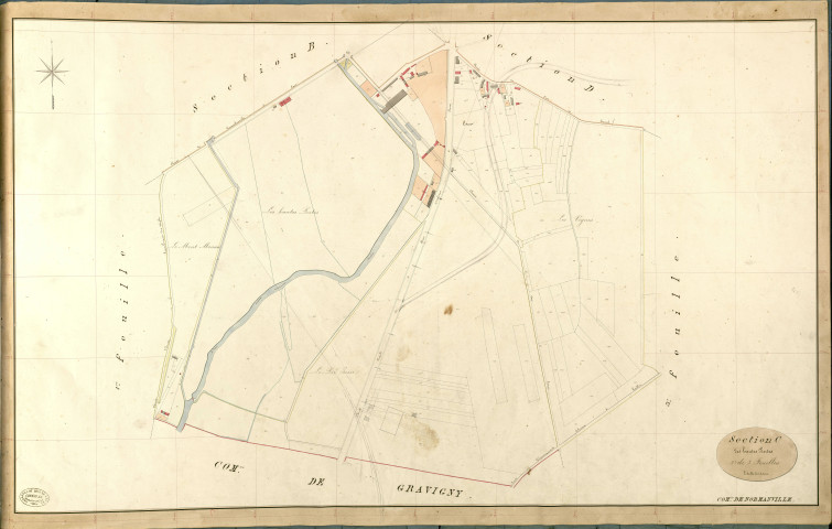 Normanville. Section C _ des hautes Portes _ 2e de 3 Feuilles