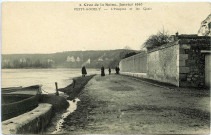 Andelys (Les). Crue de la Seine, Janvier 1910 - Petit Andely -L'Hospice et les quais.