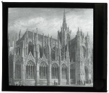 Cathédrale Notre-Dame d'Évreux (Eure), gravure anglaise publiée à Londres (Angleterre) en septembre 1836.