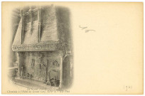 Andelys (Les). Le Grand Andely. - Cheminée à l'Hôtel du Grand Cerf, XVIe siècle.