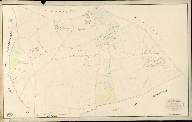 Epreville-en-Lieuvin. Section B _ de l'Eglise _ 2e et dernière Feuille