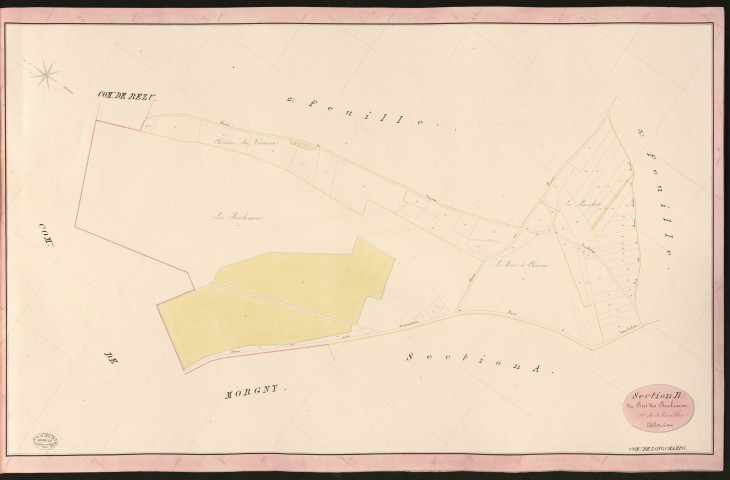 Longchamps. Section B _ du Bois des Bouleaux _ 1re de 3 Feuilles