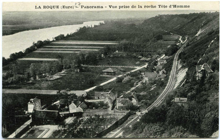 Roquette (La). La Roque. - Panorama. - Vue prise de la roche Tête d'Homme.