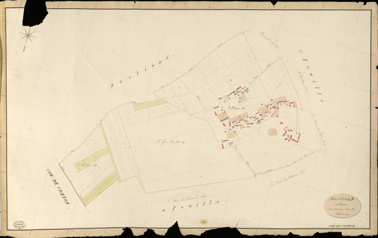 Corneuil. Section D _ du Château _ 3e et dernière Feuille