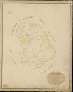 Champ-Dominel. Tableau d'assemblage _ du Plan Parcellaire de la Commune de Champdominel _ Canton de Damville - Evreux - Eure. _ Terminé sur le Terrain le 24 Décembre 1838 , sous l'administration de M. de Monicault, Préfet _ M. Millard, Maire _ sous la Direction de M. Garnier, Directeur des Contributions directes _ M. Le Fébure, Géomètre en Chef. _ Par M. Canu, Géomètre de 1re classe.