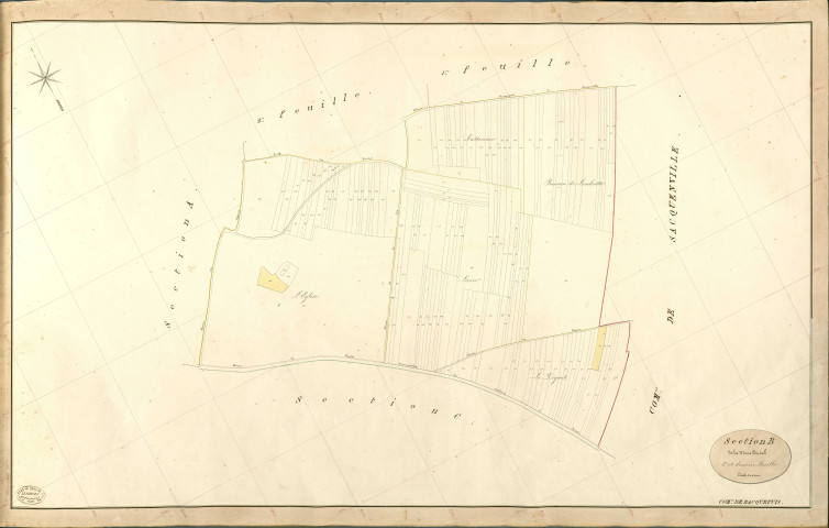 Bacquepuis. Section B _ de la Mare Duval _ 3e et dernière Feuille