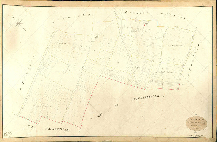 Evreux. Section D _ des Chemins de Coudres et du Gigot _ 6e de 8 Feuilles