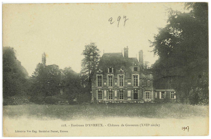 Graveron-Sémerville. Environs d'Evreux - Château de Graveron-Sémerville (XVIIe siècle).