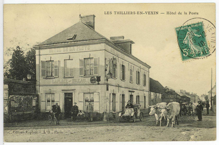 Thilliers-en-Vexin (Les). Hôtel de la Poste.