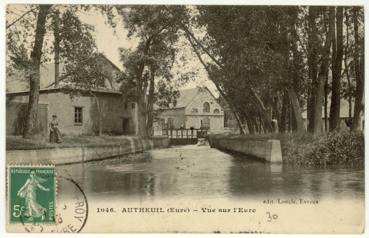Autheuil. Vue sur l'Eure.