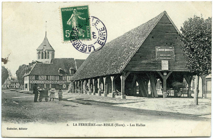 Ferrière-sur-Risle (La). Les Halles.