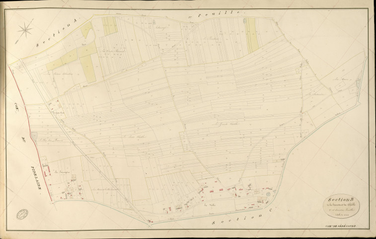 Sébécourt. Section B _ de la Haisette et du Châble _ 2e et dernière Feuille