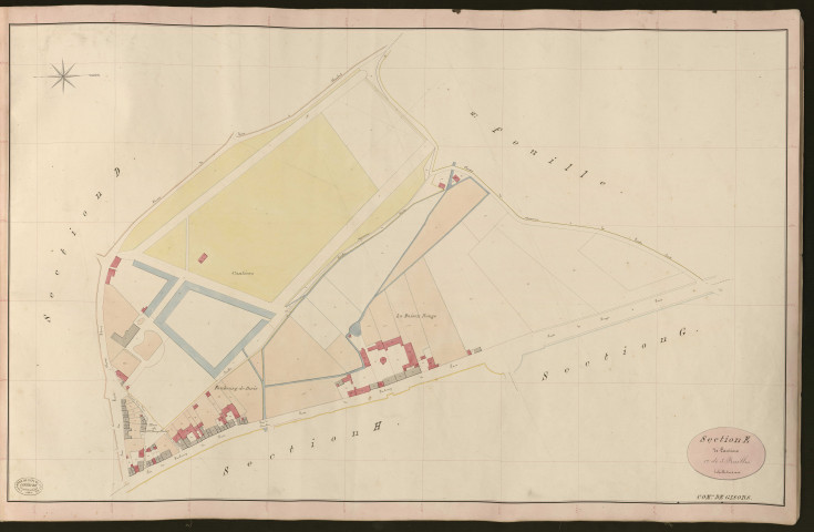 Gisors. Section E _ de Cantiers _ 1re de 3 Feuilles