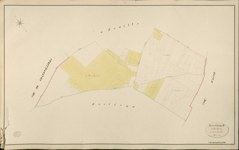 Panlatte. Section B _ du Bois Chauvet _ 1re de 2 Feuilles