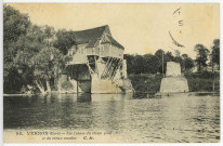 Vernon-Ville. Les ruines du vieux pont et du vieux moulin.
