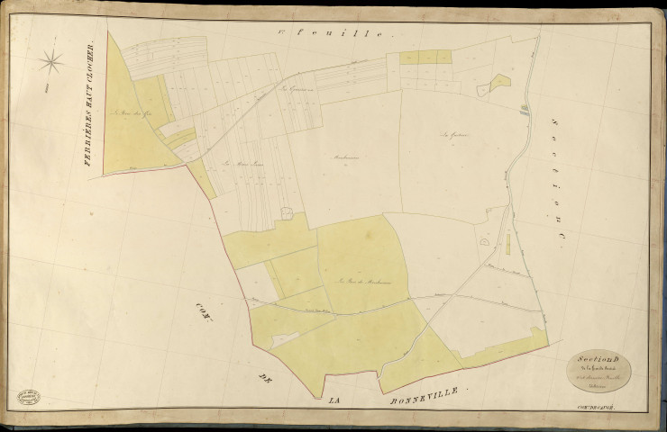 Caugé. Section D _ de la Grande Contrée _ 2e et dernière Feuille