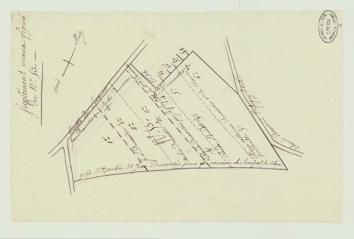 Notre-Dame-de-L'Isle - Vingt trois plans de Notre-Dame-de-l'Isle en supplément à l'atlas. * Plans parcellaires (extrait de E 158)