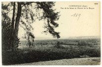 Conteville. Vue de la Seine et Pointe de la Roque.