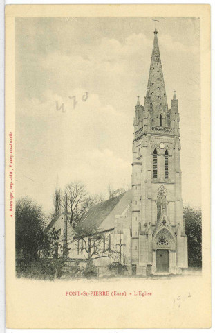 Pont-Saint-Pierre. L'Eglise.