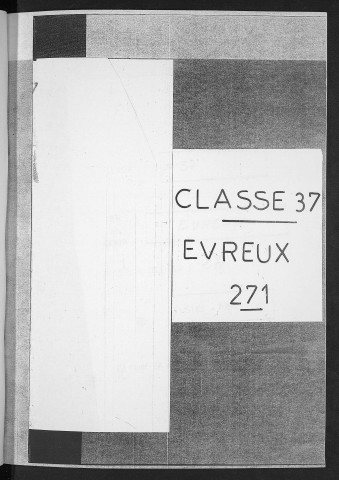 Subdivision Evreux. Répertoire alphabétique (1937)