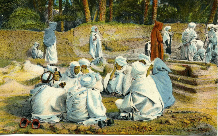 Arabes au cimetière
