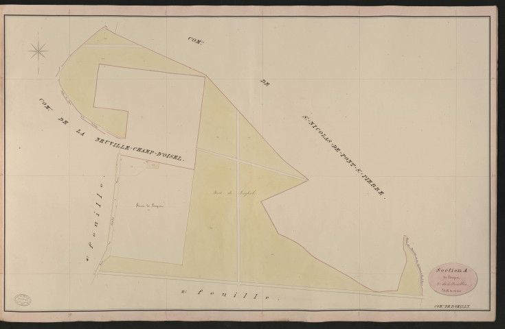Romilly-sur-Andelle. Section A _ de Litoquet _ 3e de 5 Feuilles