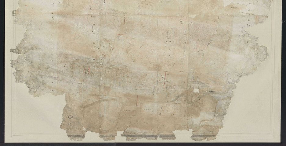 Autheuil-Authouillet - "Plan général visuel et paréages de la baronnie de La Boulaye". *