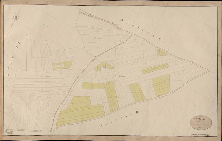 Jouy-sur-Eure. Section C _ du Troncey _ 2e et dernière Feuille