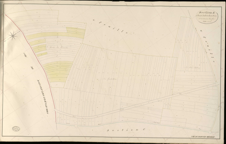 Plessis-Hébert (Le). Section A _ du Poirier de Jacob _ et des Gaudrilleux _ 4e et dernière Feuille