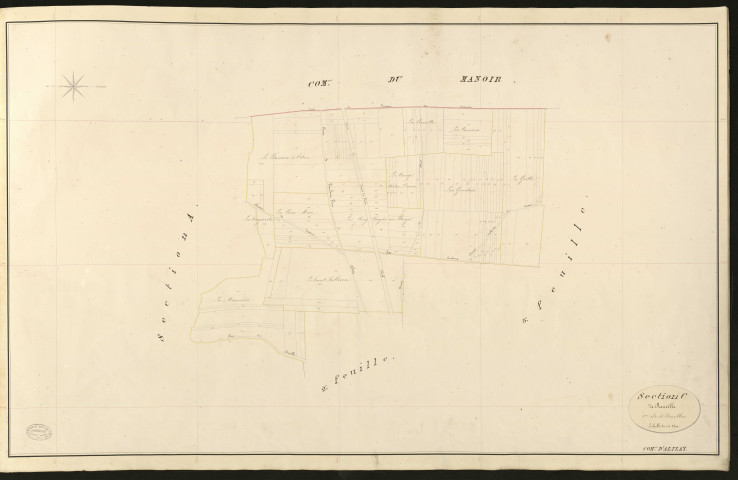 Alizay. Section C _ de Rouville. _ 1re de 4 Feuilles.