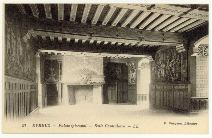 Evreux-Ville. Palais épiscopal - Salle Capitulaire.