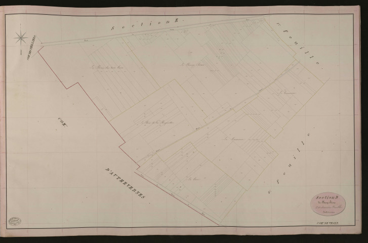 Vesly. Section D _ du Champ Séran _ 3e et dernière Feuille