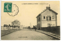 Saint-André-de-l'Eure. Avenue de la Gare.