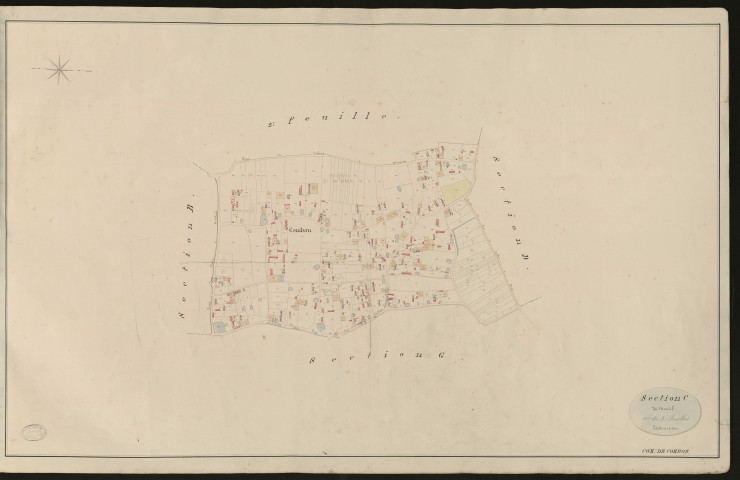 Combon. Section C _ du Mesnil _ 1re de 2 Feuilles