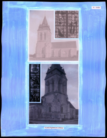 "Églises rurales du département de l'Eure" du chanoine Bonnenfant tome II, planche CXXV Saint-Pierre-d'Autils (Eure).
